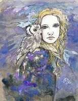 Sun Witch with Moon Owl